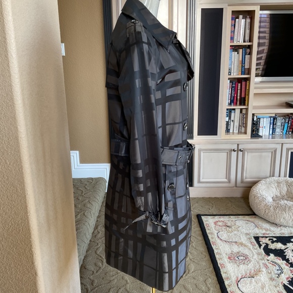 Burberry London Trench Plaid black/grey,  size 10 - Picture 4 of 14